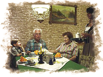 Fr�hst�ck in der Pension Altes Bergmannshaus