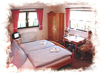 Doppelzimmer in der Pension Altes Bergmannshaus