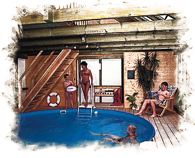 Schwimmbad in der Pension Altes Bergmannshaus in Seiffen